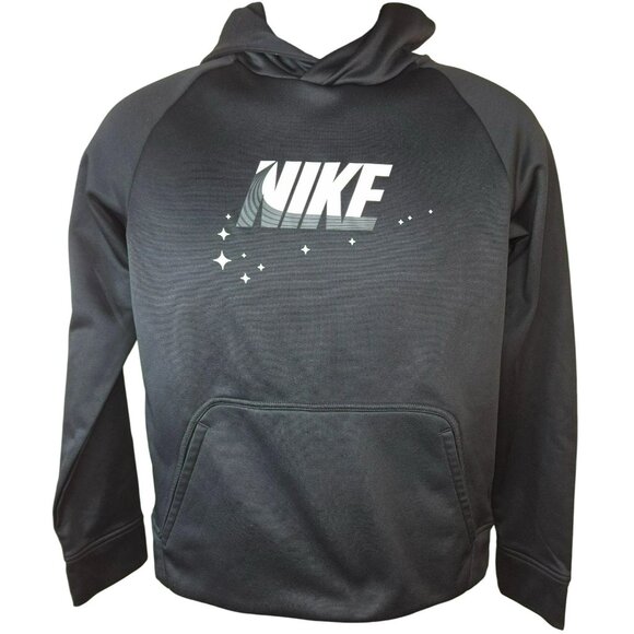 Nike Therma-Fit Polyester Kids Black Hoodie Large - Picture 2 of 8